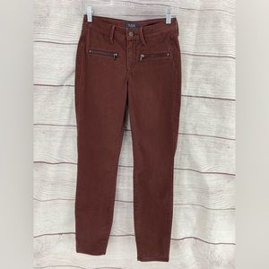 NYDJ Los Angeles Maroon skinny jeans